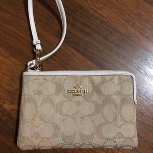 Coach Tan Wristlet